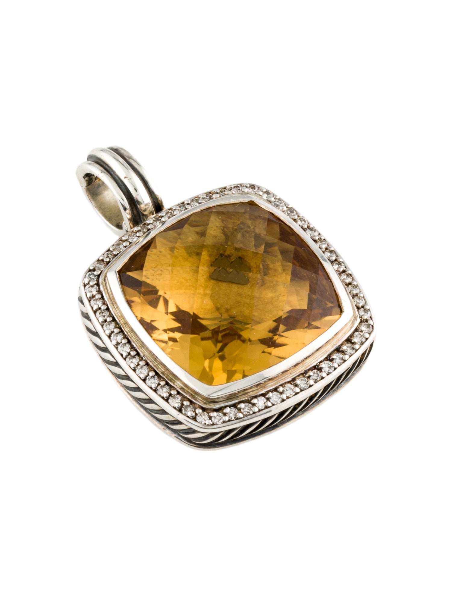 David Yurman Citrine & Diamond Albion Pendant